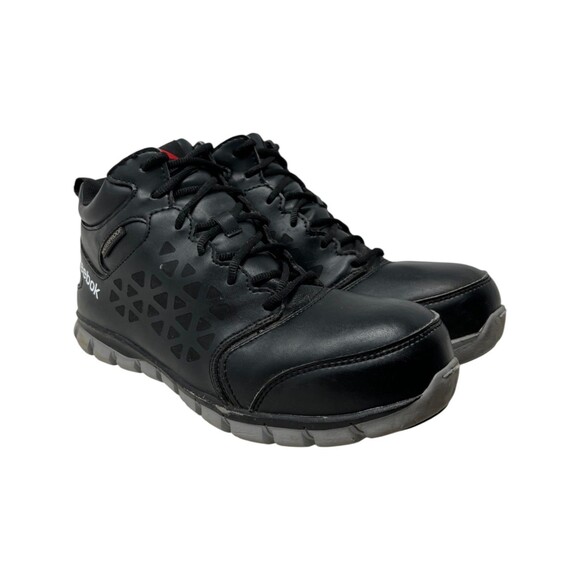 Reebok Sneaker Work Boot Men\'s Size 7.5 Sublite RB4144 Waterproof Black Gorp main image 6